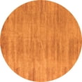 thumbnail image 1 of Ahgly Company Indoor Round Abstract Orange Modern Area Rugs, 5' Round, 1 of 4