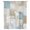 Off White Gray Blue Khaki, variant on Blue Brown Color Blocks Sheer Curtains 108" Extra Long, Abstract Oil Painting Geometric Light Filering Curtains, Privacy Drapes Simi Floor to Veiling Curtain for Living Room Bedroom Window Treatment