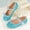 Blue, variant on Liyamei Girls Sparkle Princess Dress Shoes Bow Wedding Party Ballet Flats for Kid Size Blue 4.5-5 Years