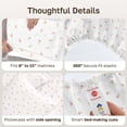 thumbnail image 5 of California Design Den Twin XL Sheets Set - 400 Thread Count 100% Cotton Sateen, Durable Sheets with Deep Pockets - Soft Floral Print, 5 of 8