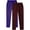 Purple, variant on Viikei Mens Pants Expandable Waist,Sweatpants for Men Big and Tall,Men's Fashion Drawstring Elastic Waist Solid Color Casual Sweat Length Pants 2 PC Wine S