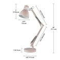 thumbnail image 3 of Globe Electric 52028 Swing-Arm Desk Lamp, With Base, Rose, 3 of 4