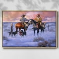 thumbnail image 3 of Sharin' Christmas with the Neighbors - Framed Gallery Wrapped Holiday Canvas - 25 x 37 - Natural Wood Frame, 3 of 9