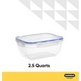 thumbnail image 2 of Superio Sealed Food Storage Containers, 10 Cup, 80 Oz, Airtight Leak Proof Meal Prep Containers, Rectangle Shape, Microwave and freezer safe, BPA-free Plastic (4, 2.5 Quart), 2 of 5