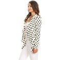 thumbnail image 3 of Women's Classic Draped Open Front Blazer Casual Workwear Long Sleeve Jacket, 3 of 5