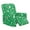 Candy Cane Snowflake Spots Green, variant on SCRAWLGOD Christmas Recliner Chair Covers with Pocket Single Reclining Slipcover 4-Pieces Lazyboy Recliner Armchair Cover with Elastic Bottom for Pets, Santa Claus Snowman Snowflake Green