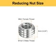 thumbnail image 2 of Uxcell 20pcs Thread Repair Inserts M10 x 1.5 Male to M6 x 1 Female Thread 6mm Long Stainless Steel Reducing Nuts Metric Self Tapping Sleeves, 2 of 7