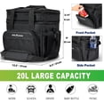 thumbnail image 2 of Biwat [New] Large Expandable Lunch Bag, 30Can/20L Insulated Lunch Box for Men Tactical, Lunch Cooler Bag for Heavy Duty 2 Layers Leakproof Lunch Kit for Adult Work Construction Picnic Travel, 2 of 4