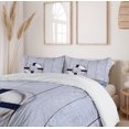 thumbnail image 6 of Ambesonne Marine Duvet Cover Sets, Holiday Seaman Ocean, 2-Queen, Taupe Cream Navy Blue, 6 of 7