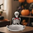 thumbnail image 3 of nvzhuang Halloween Candy Dish Holder Scary Cape Skeleton Candy Bowl Tray for Office Table Party Decoration, 3 of 7