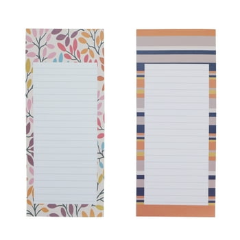 Pen+Gear Writing List Pads, 2-Pack, 80 Paper Sheets, Magnet on Back