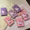 thumbnail image 2 of Monedero de cuero de Hello Kitty para mujer, Tarjetero con estampado de dibujos animados, PU, Sanrio, Kuromi, Kawaii, Cartera de viaje, 2 of 4