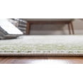 Dover Collection Rug 5' x 8' Green LowPile Rug Perfect For