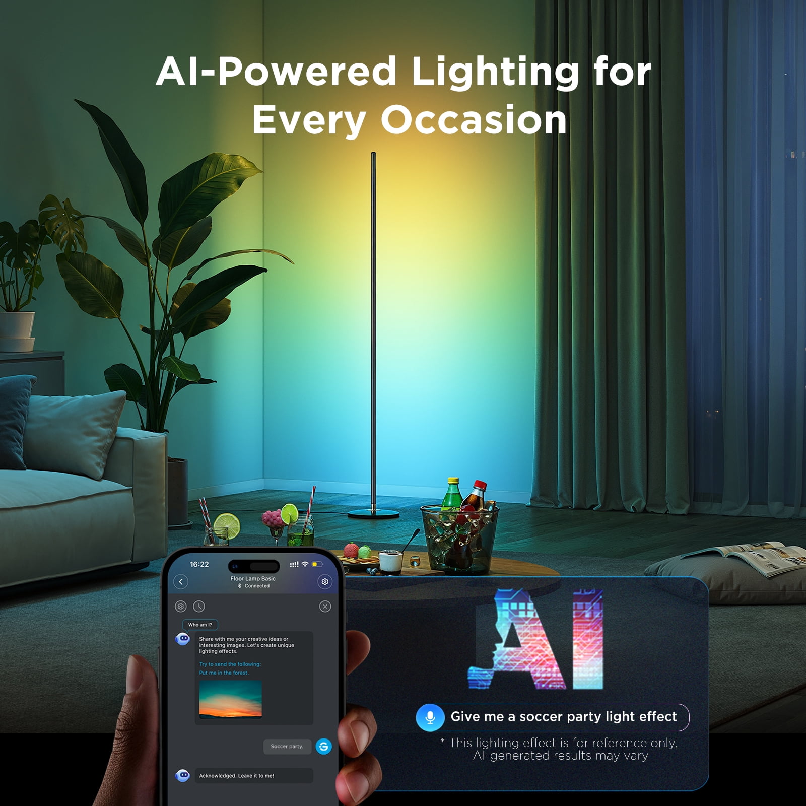 Govee Smart RGBICW Floor Lamp