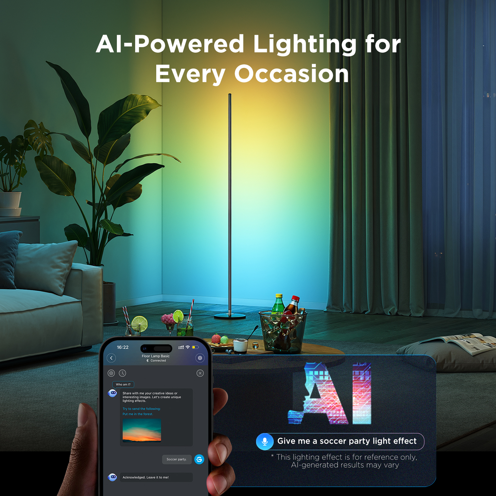 Govee Smart Rgbicw Floor Lamp 53.7" with Music Mode photo 5