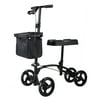 AOLIGI 4 Wheel Steerable Folding Knee Walker Scooter with Storage Basket, Alternative to Crutches