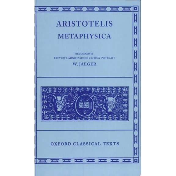 Pre-Owned Oxford Classical Texts Metaphysica, (Hardcover)
