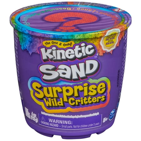 Kinetic Sand Surprise Wild Critters Play Set with Storage