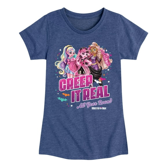 Monster High - Creep It Real - Toddler & Youth Girls Short Sleeve Graphic T-Shirt