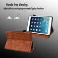 thumbnail image 5 of ELEHOLD for Kindle 7 inch Universal 2024 Released Paperwhite12th/Colorsoft Signature/Signature Case,Premium Embossed PU Leather Folio Cover with Card Holder Anti-Slip Multi-Angle Stand Case,Brown, 5 of 7