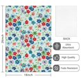 thumbnail image 2 of 2 Pcs Pioneer Flower Floral Print Pattern Kitchen Towels, Funny Microfiber Dish Towel Set, 18" X 26" Tea Towels, 2 of 6