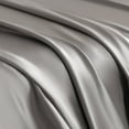 thumbnail image 2 of Lorviah 3 Piece Satin Sheet Set Twin Size - Silky Soft Cooling Bedding - Includes Deep Pocket Fitted Sheet, Flat Sheet & Pillowcase - Gray, 2 of 7