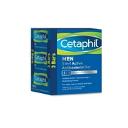 Cetaphil® 3-in-1 Active Antibacterial Bar for Men 3-4.5 oz. Bars