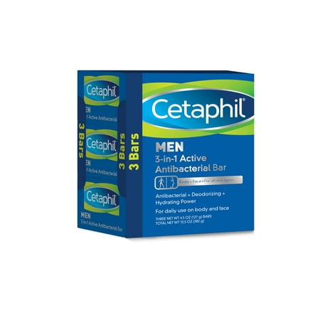 UPC 302994100033 product image for Cetaphil® 3-in-1 Active Antibacterial Bar for Men 3-4.5 oz. Bars | upcitemdb.com