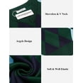 thumbnail image 5 of COOFANDY Mens Casual Slim Fit V-Neck Rhombus Business Knitwear Sweater Vest, 5 of 6