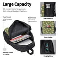thumbnail image 6 of Naloa Shiba Inu Dog And Flower Print Large Capacity Backpack Lunch Bag Pencil Case Combination 3 Piece Set for Student, 6 of 8