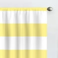 thumbnail image 3 of Eclipse Peabody Stripe Room Darkening Rod Pocket Single Window Curtain Panel, Yellow, 42 x 63, 3 of 4