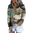 thumbnail image 1 of Sweat à Capuche d'Hiver pour Femmes, Pull de Mode Mi-Long, Blouse Ample Imprimée de Noël, Pull de Noël, Cardigan à Col Rond Chaud, 1 of 4