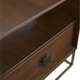 thumbnail image 6 of Uttermost Bexley 1-Drawer Contemporary Wood and Metal End Table in Walnut, 6 of 10