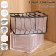 thumbnail image 5 of Cajas de almacenamiento de ropa de 7 rejillas Caja de almacenamiento plegable Caja de almacenamiento con compartimento para jeans Caja de separación de malla de cajón Caja de separación de pantalones Muyoka Hogar, 5 of 6