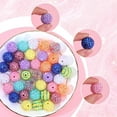 thumbnail image 3 of 40Pcs 10 Style 20mm Chunky Bead Colorful Pen Beads Bulk Resin Rhinestone Beads with Hole Berry Bubblegum Jewelry Large Round Loose Spacer Beads for Beading Pens Ball Beads Decoration Kits, 3 of 5