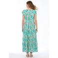 thumbnail image 2 of Woman Within Plus Size Texture Knit Tiered Flutter Sleeve Maxi Dress, 2 of 4