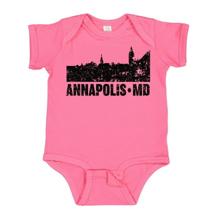 

Inktastic Annapolis Skyline Grunge Gift Baby Boy or Baby Girl Bodysuit