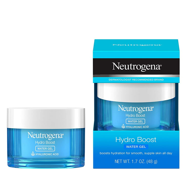 Neutrogena Hydro Boost Hyaluronic Acid Hydrating Water Gel Face for Dry Skin, Non-Comedogenic & Dye-Free Face Lotion, 1.7 Fl Oz - Walmart.com