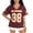 0Brick Red, variant on Unisex Short Sleeve Shirts 2026 World Cup Vintage Graphic Tee Y2K V Neck Fashion Number Print Summer Tops
