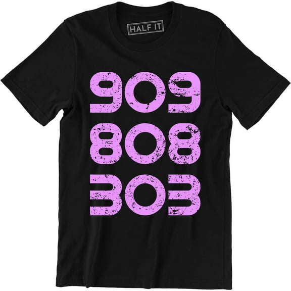 Techno 909 808 303 Slogan Drum House Tech Underground DJ Top Producer T-Shirt