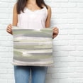 thumbnail image 2 of Sage Green Pillow Covers 20x20 Inch Decorative Throw Pillow Cover, Modern Abstract Grey Striped Art Sofa Pillowcases Accent Cushion Case Home Decor Bedroom Living Room, 2 of 6