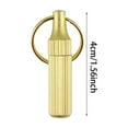 thumbnail image 3 of Mini Multi-Function Knife - Portable Mini Capsule Knife - For Opening Packages, Mail, And Letters; Keychain Emergency Tool; Brass Finish. 1.56 Inches., 3 of 6