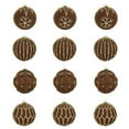 thumbnail image 5 of 12 Pcs Velvet Christmas Tree Ornaments Flocked Christmas Ball Decorations Xmas Balls Hanging Ornaments for Xmas Tree Wreath Garland Holiday Fireplace Decoration,  Brown, 5 of 8