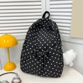thumbnail image 4 of EDFRWWS Women Nylon Polka Dot Cute Backpack Large Capacity Bags Multiple Pockets Daily Daypack (Black), 4 of 9