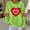 Green#Sweatshirts for women, variant on Zorckvet Womens Pullover Sweatshirts Crewneck Valentine Gifts Shirts Dressy Heart Graphic Crewneck Long Sleeve Tops for Ladies