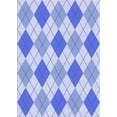 thumbnail image 1 of Ahgly Company Machine Washable Indoor Rectangle Transitional Blue Ribbon Blue Area Rugs, 5' x 8', 1 of 7
