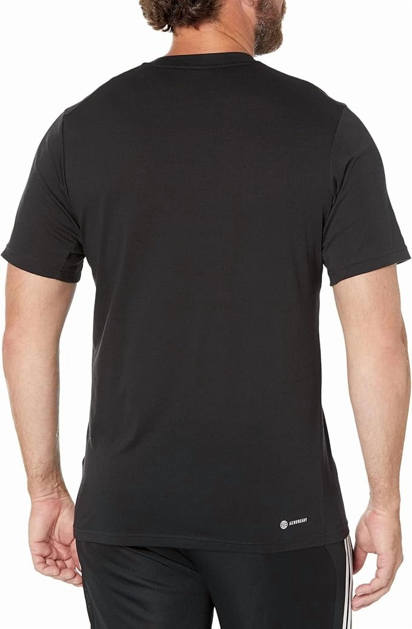Adidas Essentials Feel Ready Logo Men's Training T-Shirt Black photo 2