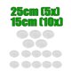 thumbnail image 1 of 2 juegos de bandejas de agua de goteo para maceta forma forma forma de 15 y 25 cm para interiores DYNWAVEMX Base de bandejas de goteo de platillo transparente, 1 of 8