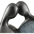thumbnail image 4 of Modern Couple 47" High Large Indoor Outdoor Decor Black Resin Floor Fountain with Light LED Outside Garden Patio, 4 of 8
