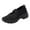 Black, variant on Womens Slip-On Walking Shoes Summer Breathable Mesh Shoes Running Shopping Flat Comfort Wedge Platform Loafers Casual Shoes Women's Hollow Out Wedge Sport Shoes